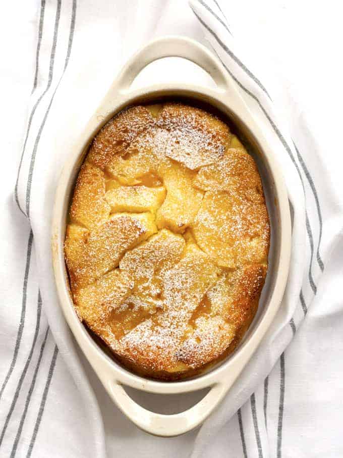 Classic Dutch Oven Bread Pudding