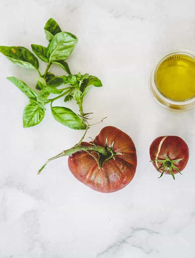 Bijouxs Little Jewels|Heirloom Tomatoes with Basil Oil