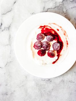 Roasted Strawberries with Labneh | Bijouxs Little Jewels