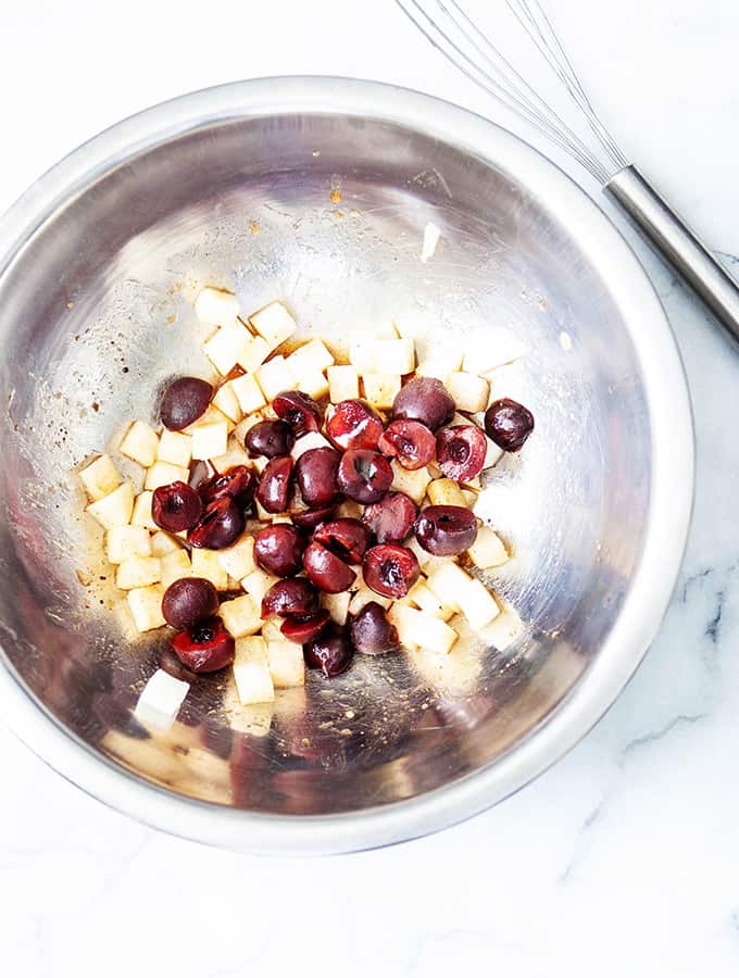 Herb Salad with Jicama & Cherries | Bijouxs Little Jewels from the Kitchen