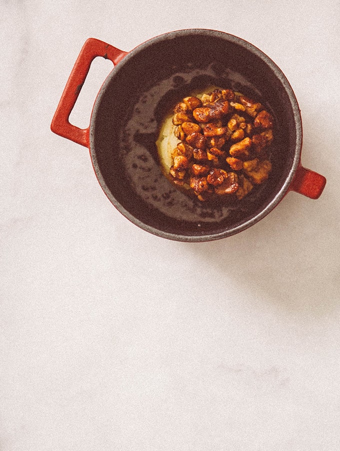 Roasted Apples with Black Walnuts & Honey