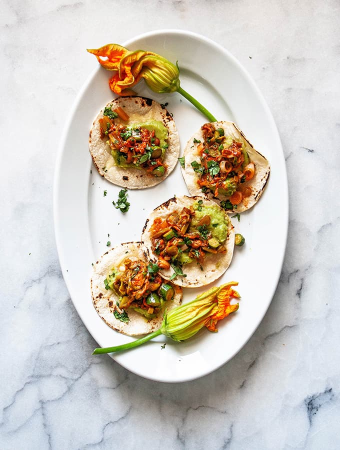 Squash Blossom Tacos