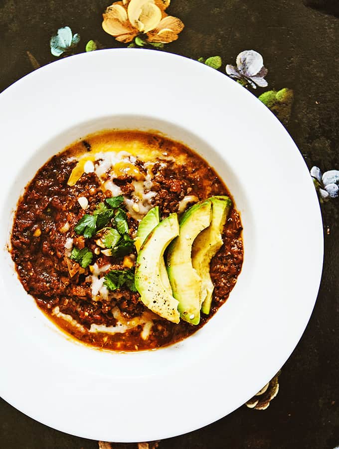  Spiced Lentil & Quinoa Chili |Bijouxs Little Jewels