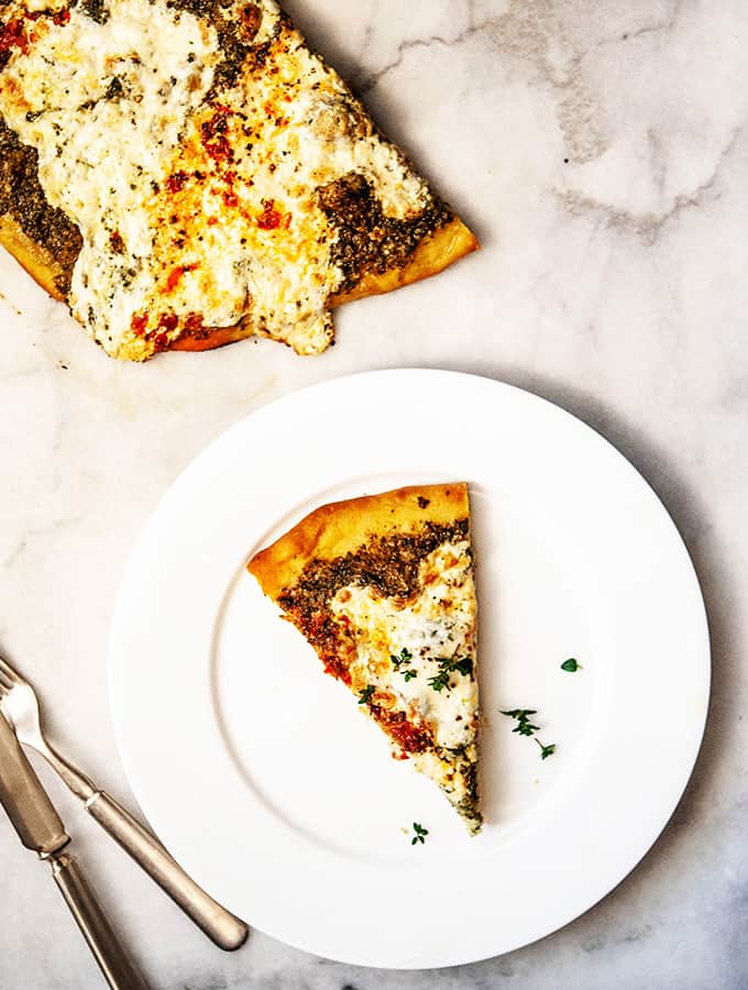  Pizza with Truffle Burrata & Pesto | Bijouxs Little Jewels