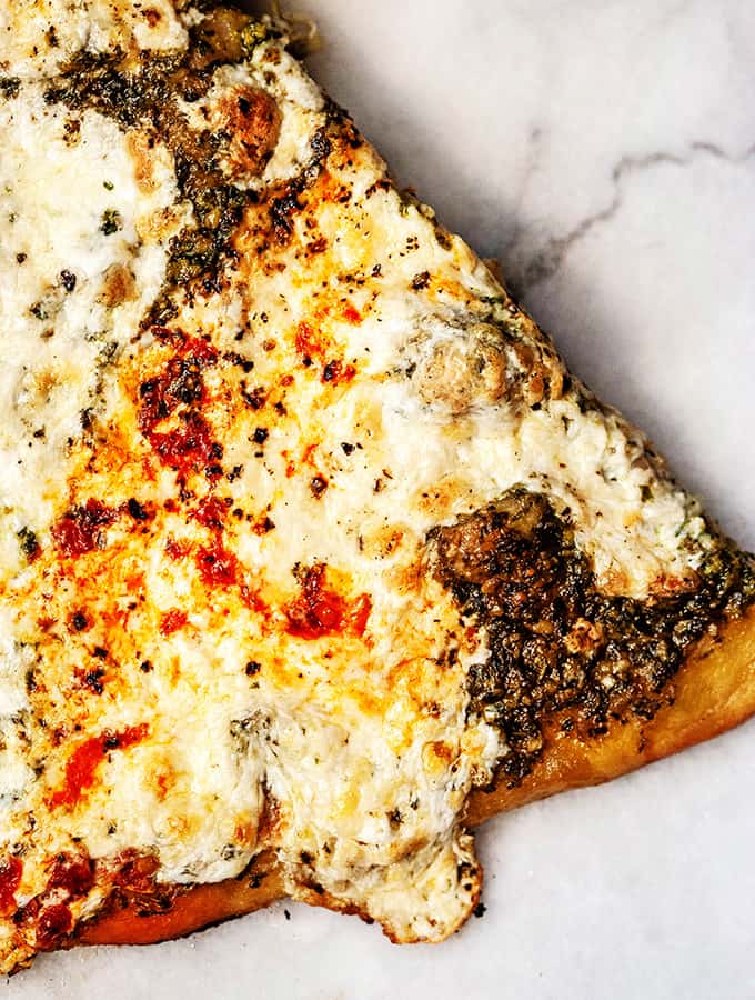  Pizza with Truffle Burrata & Pesto | Bijouxs Little Jewels