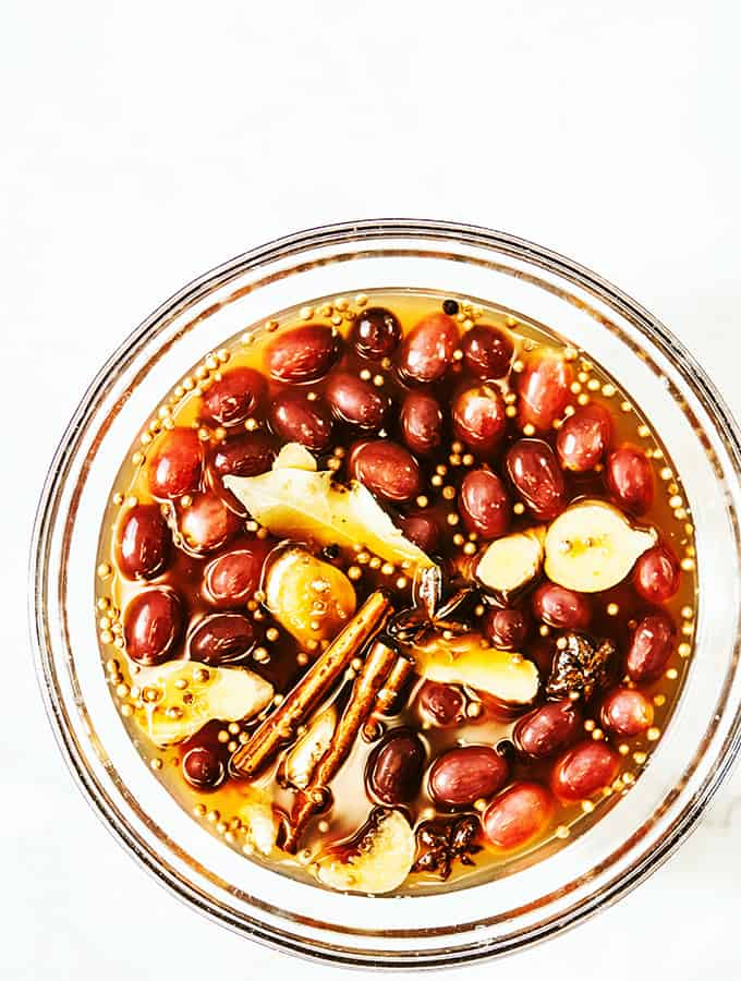 Spiced Pickled Grapes | Bijouxs Little Jewels