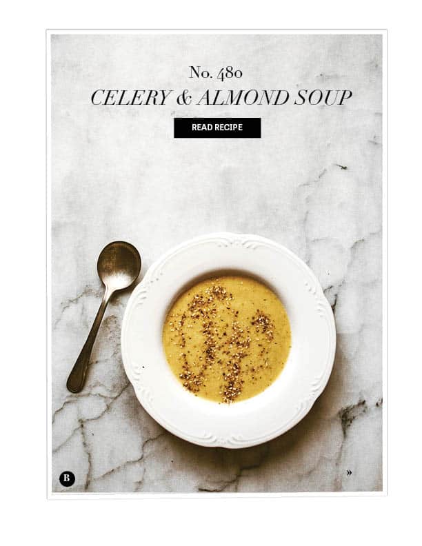 Celery & Almond Soup | Bijouxs Little Jewels