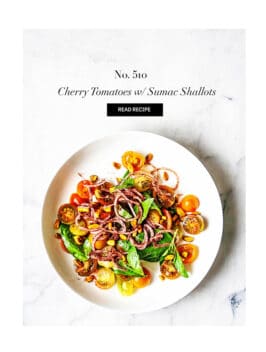 Cherry Tomatoes w/ Sumac Shallots | Bijouxs Little Jewels