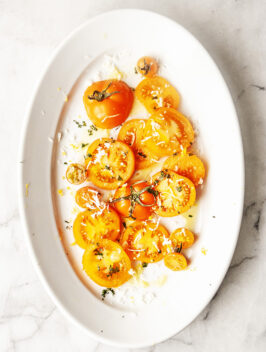 Heirloom Yellow Oxheart Tomato Salad | Bijouxs Little Jewels