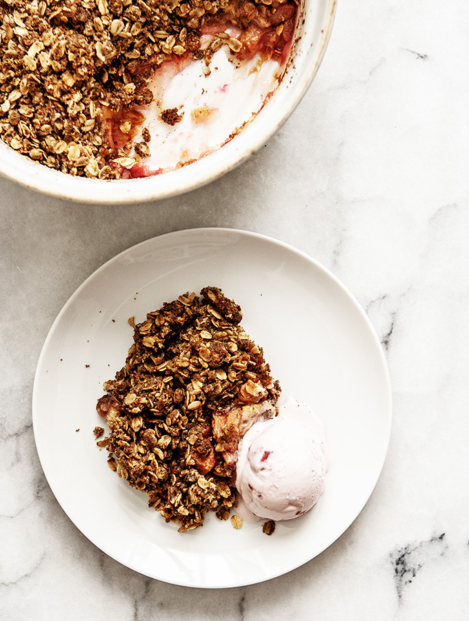 Rhubarb Crisp | Bijouxs Little Jewels