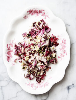 Radicchio Salad with Green Olive Dressing | Bijouxs Little Jewels