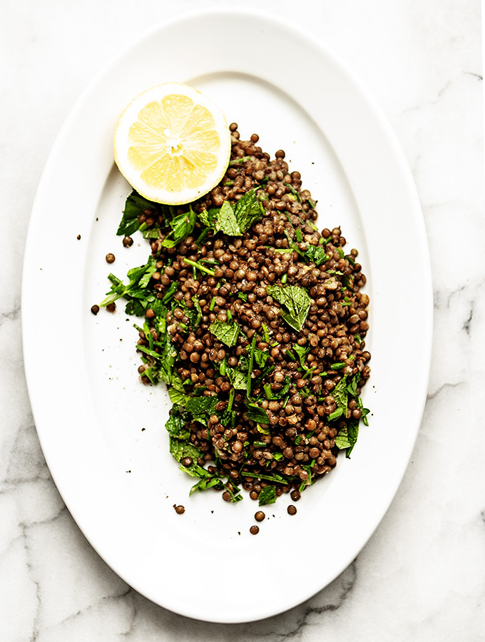 French Lentils with Preserved Lemon & Herbs | Bijouxs Little Jewels