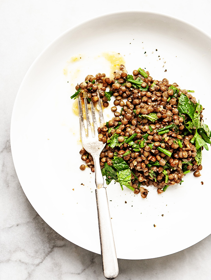French Lentils with Preserved Lemon & Herbs | Bijouxs Little Jewels