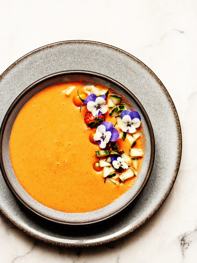 Summer Fruit Gazpacho | Bijouxs Little Jewels
