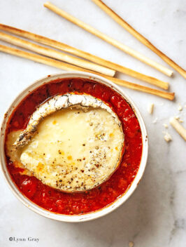 Goat Cheese Baked with Marinara Sauce | Bijouxs Little Jewels