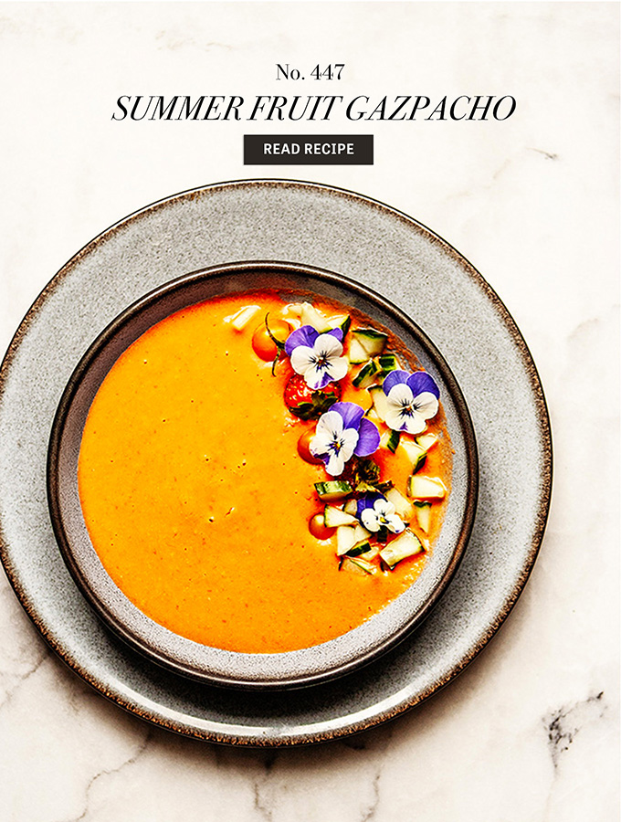 Summer Fruit Gazpacho | Bijouxs Little Jewels