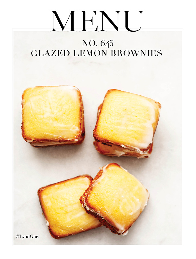 Glazed Lemon Brownies | Bijouxs Little Jewels