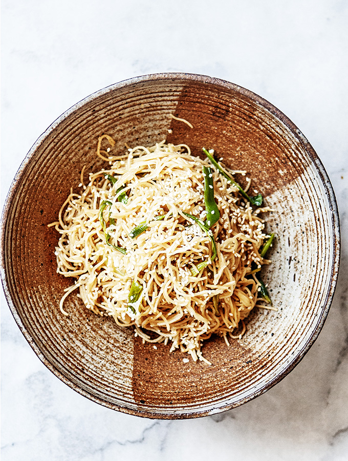 Soy & Scallion Noodles | Bijouxs Little Jewels