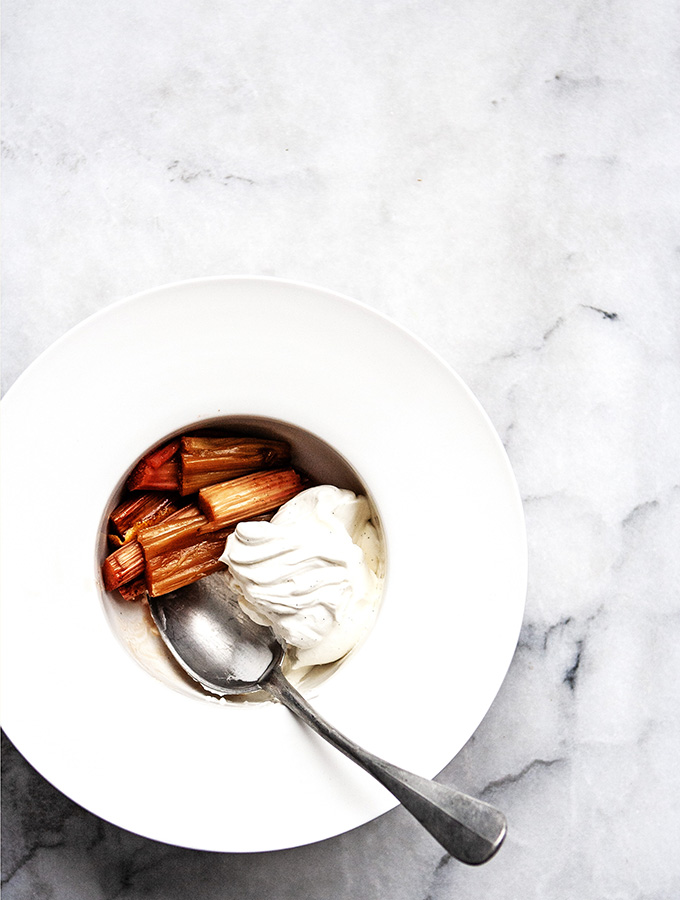 Baked Rhubarb with Labne Yogurt | Bijouxs Little Jewels
