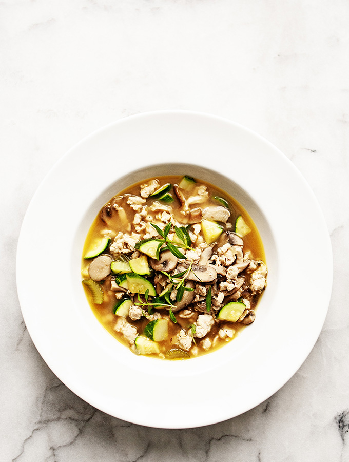 Turkey & Shiitake Mushroom Soup | Bijouxs Little Jewels