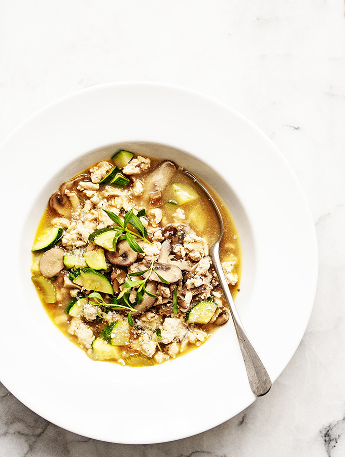 Turkey & Shiitake Mushroom Soup | Bijouxs Little Jewels