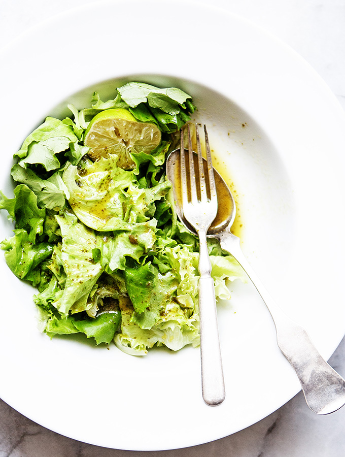Lime Basil Vinaigrette Salad | Bijouxs Little Jewels