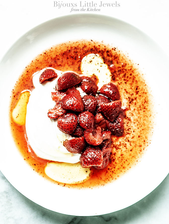 Macerated Strawberries with Mascarpone & Olive Oil | Bijouxs Little Jewels