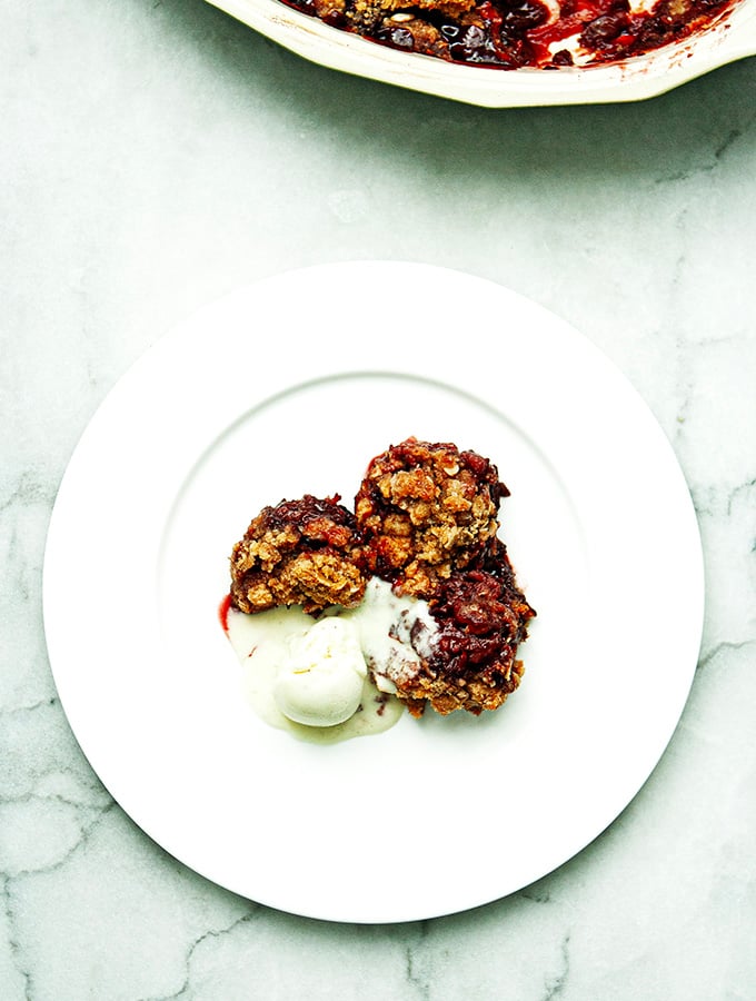Summertime Sour Cherry Crisp | Bijouxs Little Jewels