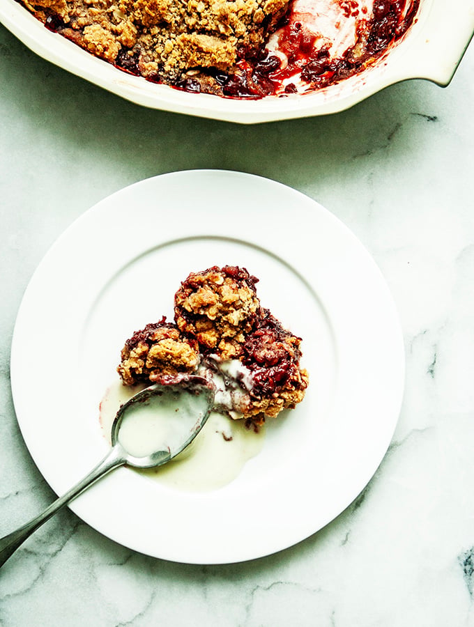 Summertime Sour Cherry Crisp | Bijouxs Little Jewels